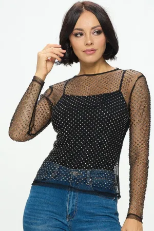 Sheer Mesh Top