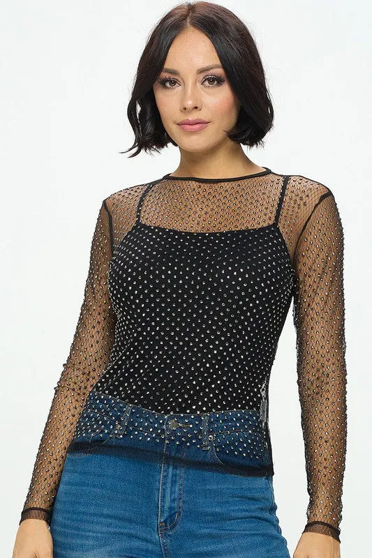 Sheer Mesh Top