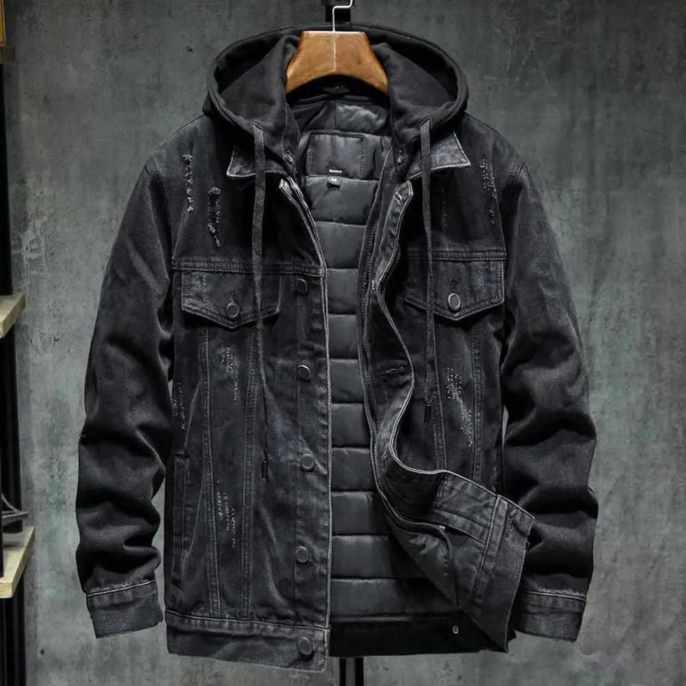 Sky Madrid Hooded Denim Jacket