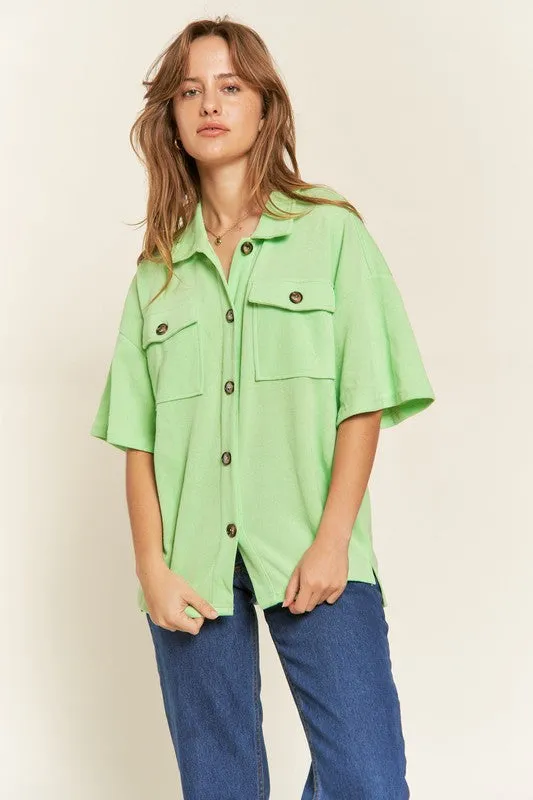 Smiley Button Up Shirt