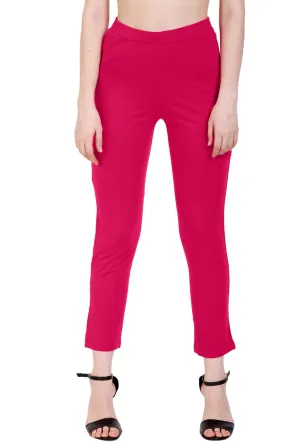 Sona Women's/Girl's International Soft  Cotton Regular Fit Straight Pants/Trouser-Rani