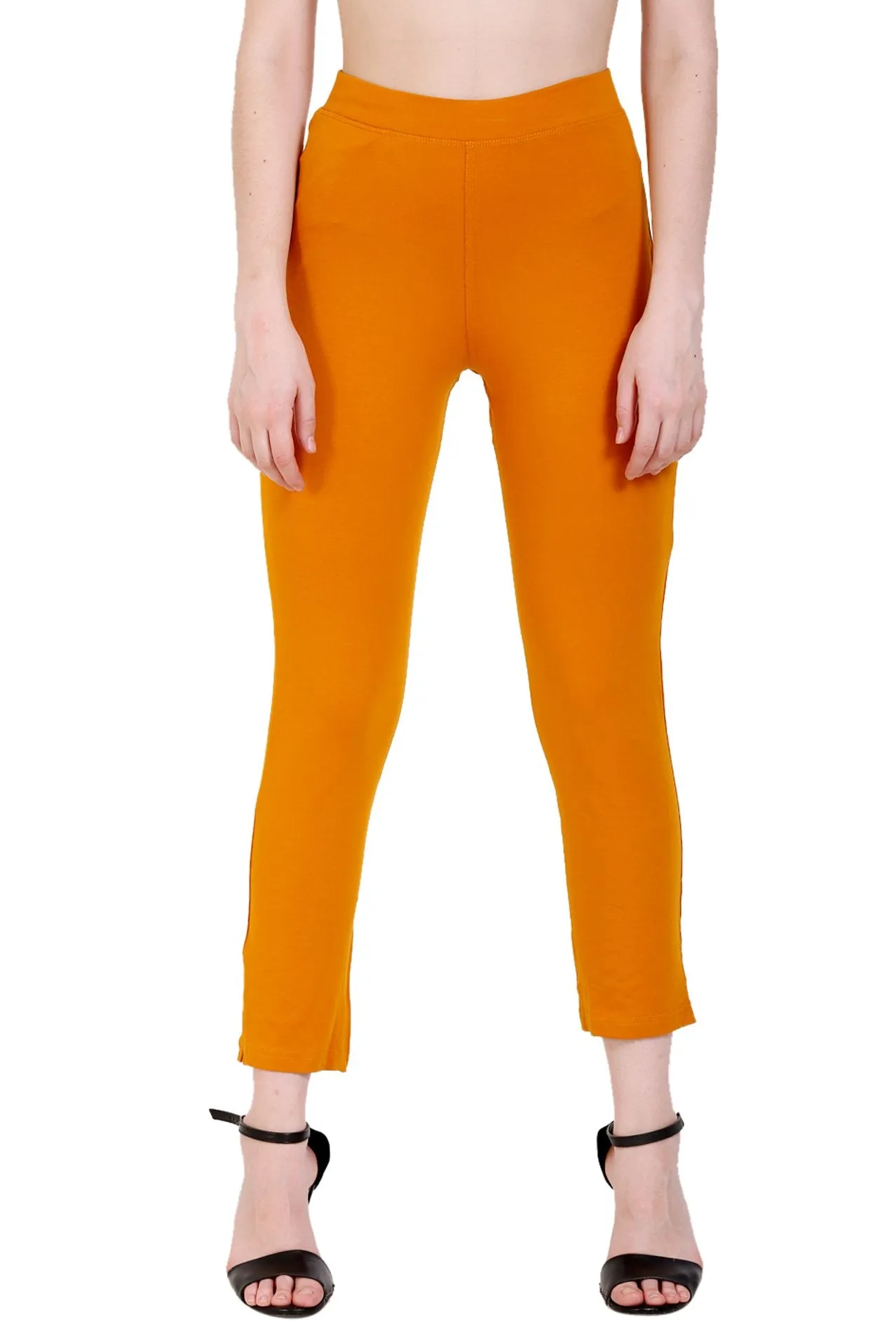 Sona Women's/Girl's International Soft  Cotton Regular Fit Straight Pants/Trouser-White
