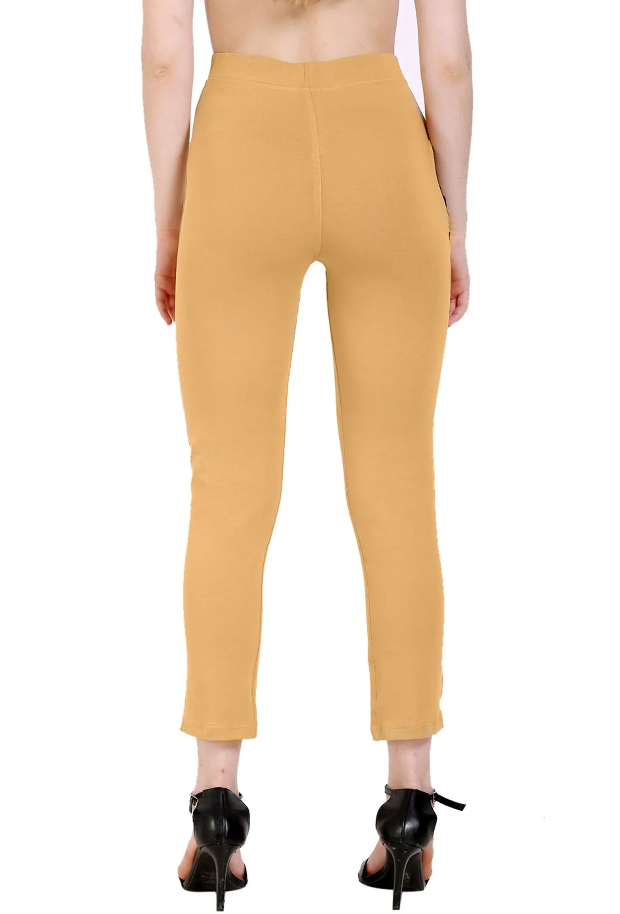 Sona Women's/Girl's International Soft  Cotton Regular Fit Straight Pants/Trouser-White