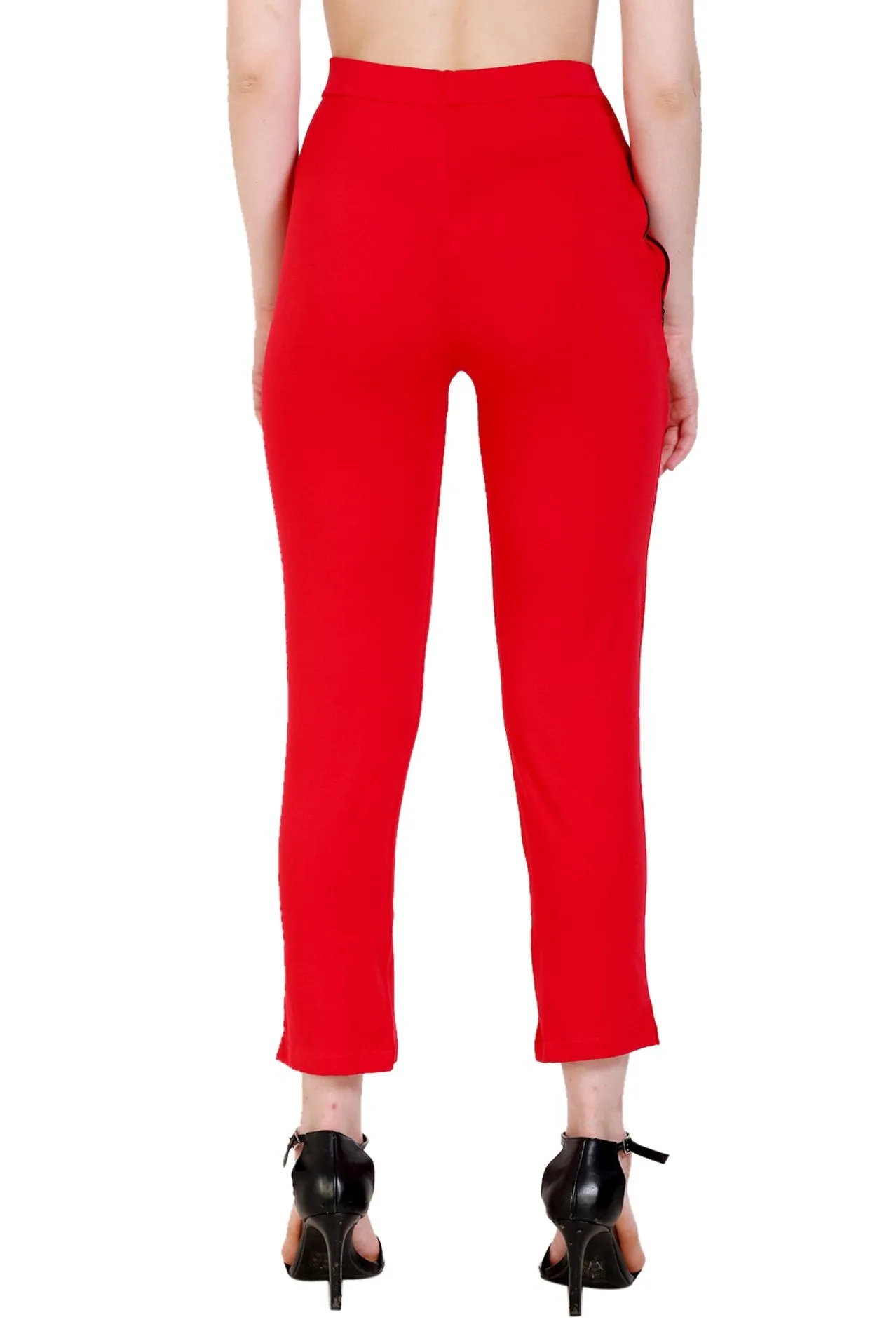 Sona Women's/Girl's International Soft  Cotton Regular Fit Straight Pants/Trouser-White
