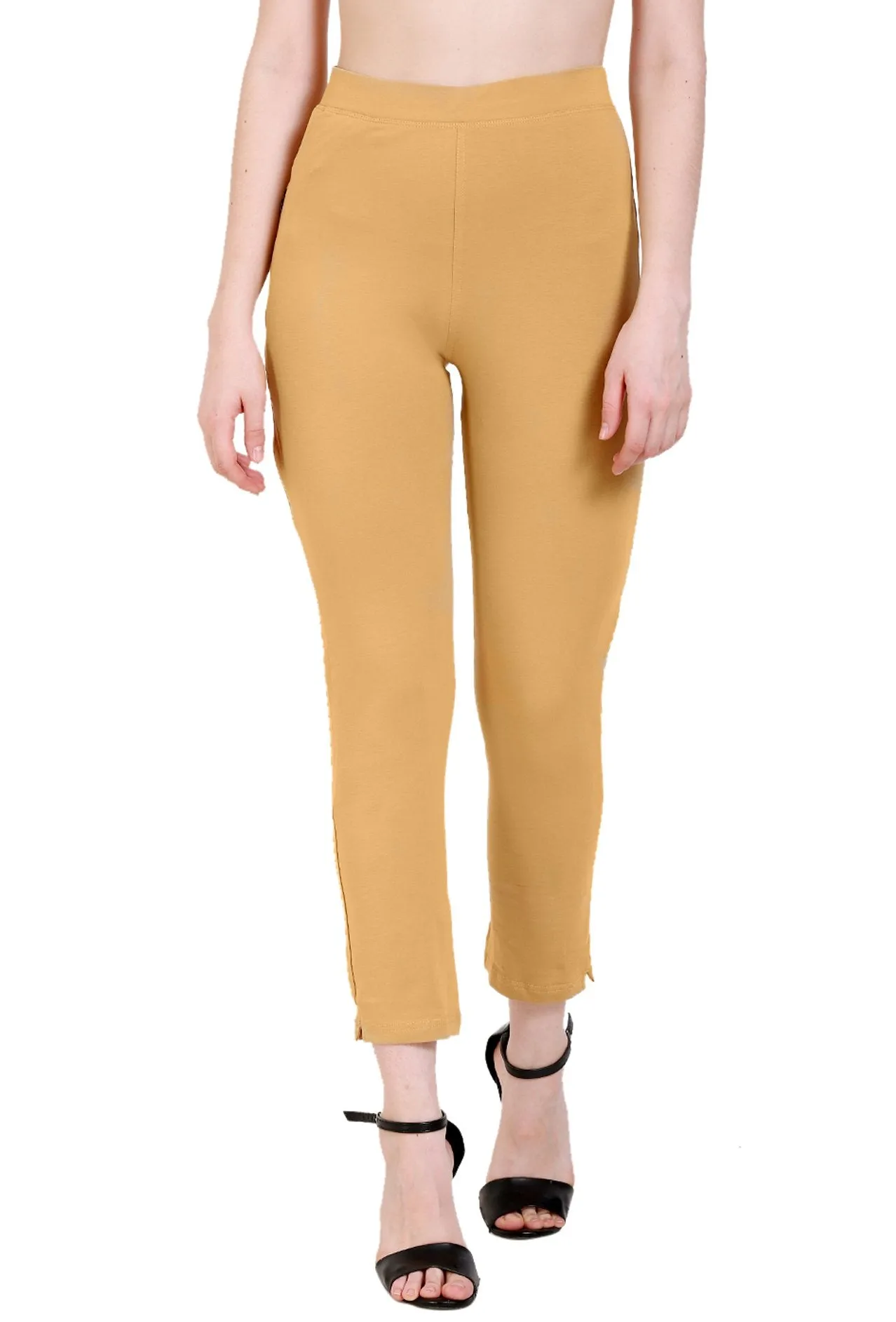 Sona Women's/Girl's International Soft  Cotton Regular Fit Straight Pants/Trouser-White