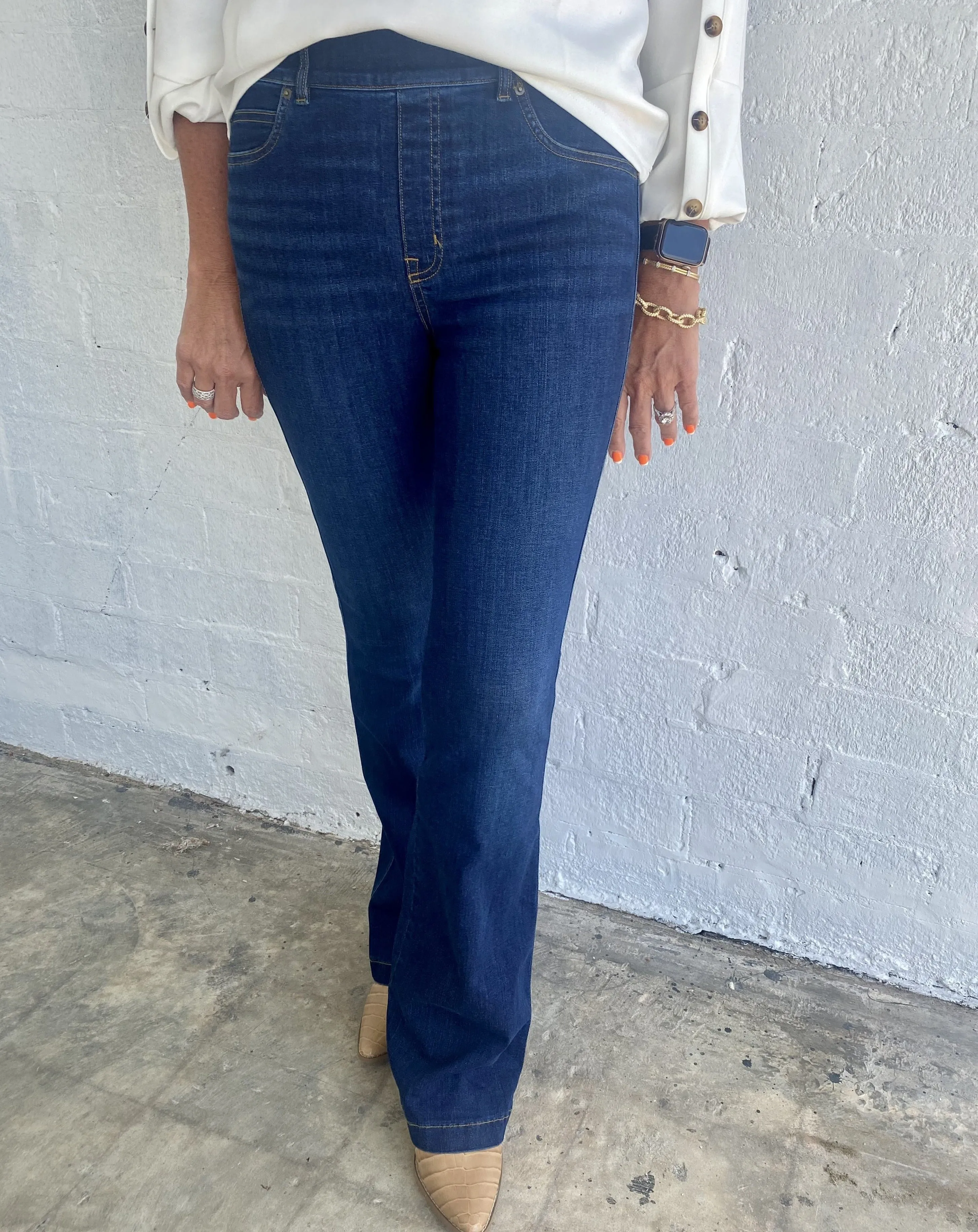 Spanx Denim Flares - Midnight