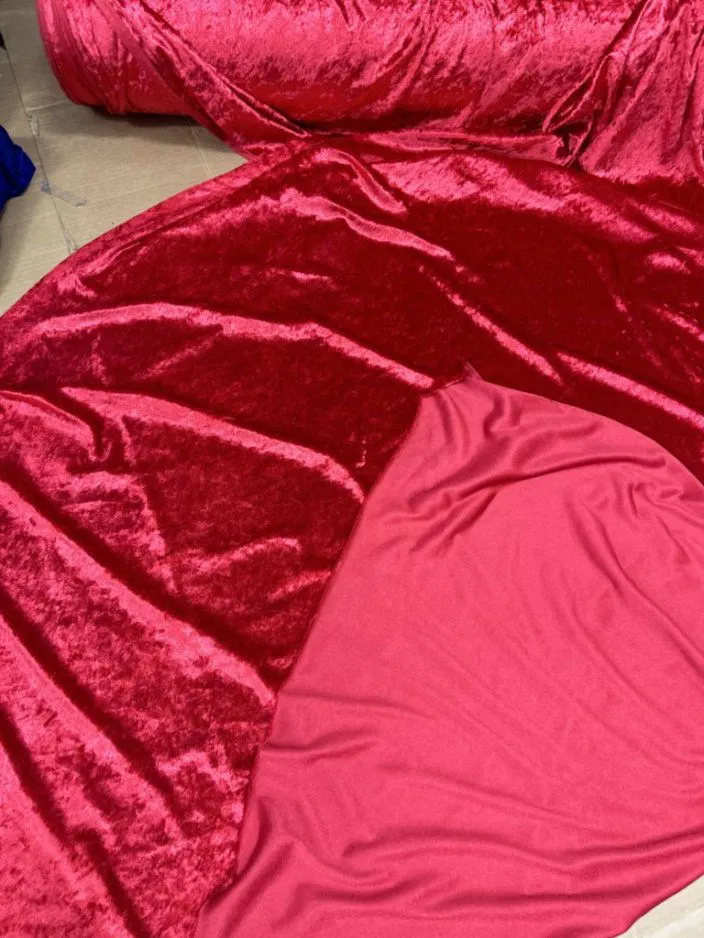 Stretch Panne Velvet Velour Fabric  by the yard