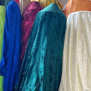 Stretch Panne Velvet Velour Fabric  by the yard