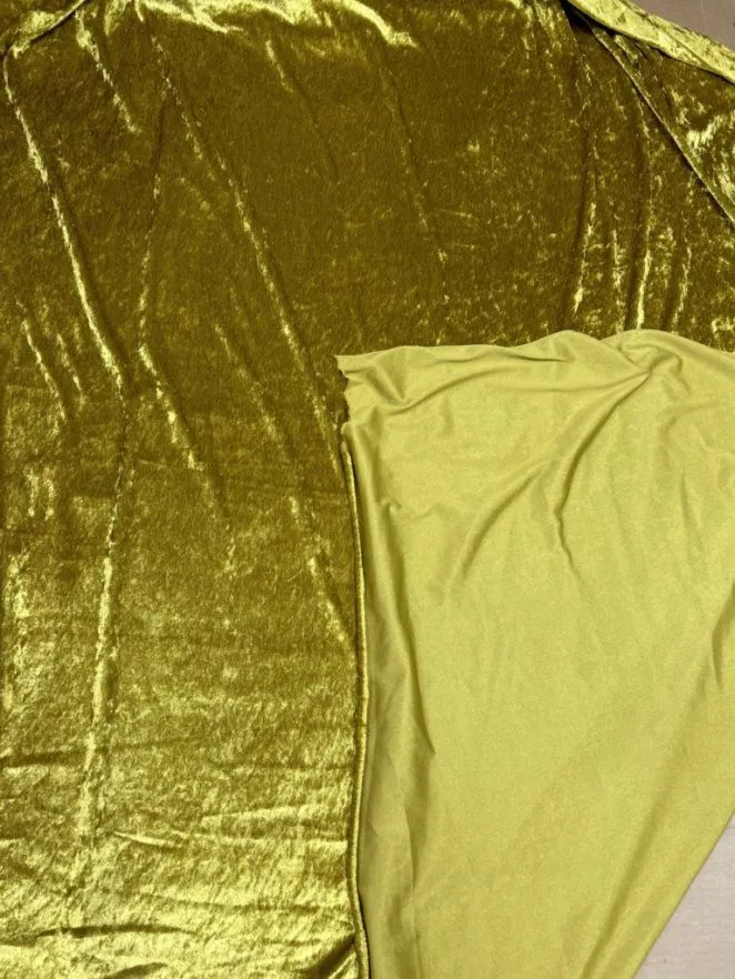 Stretch Panne Velvet Velour Fabric  by the yard
