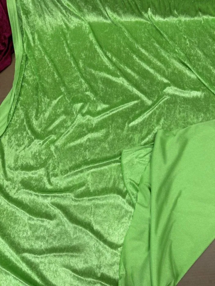 Stretch Panne Velvet Velour Fabric  by the yard