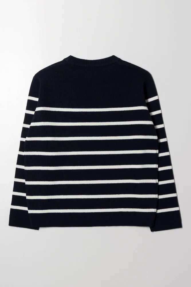 Stripe Jersey Navy