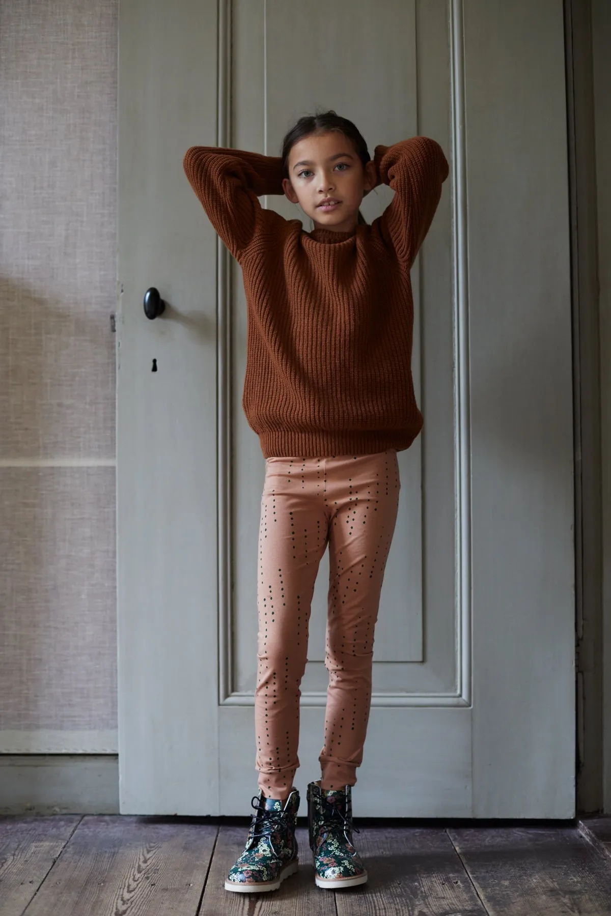 Sweater Knit Burnished Leather
