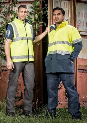 Syzmik Mens Hi Vis Waterproof Lightweight Jacket-(ZJ355) Clearance