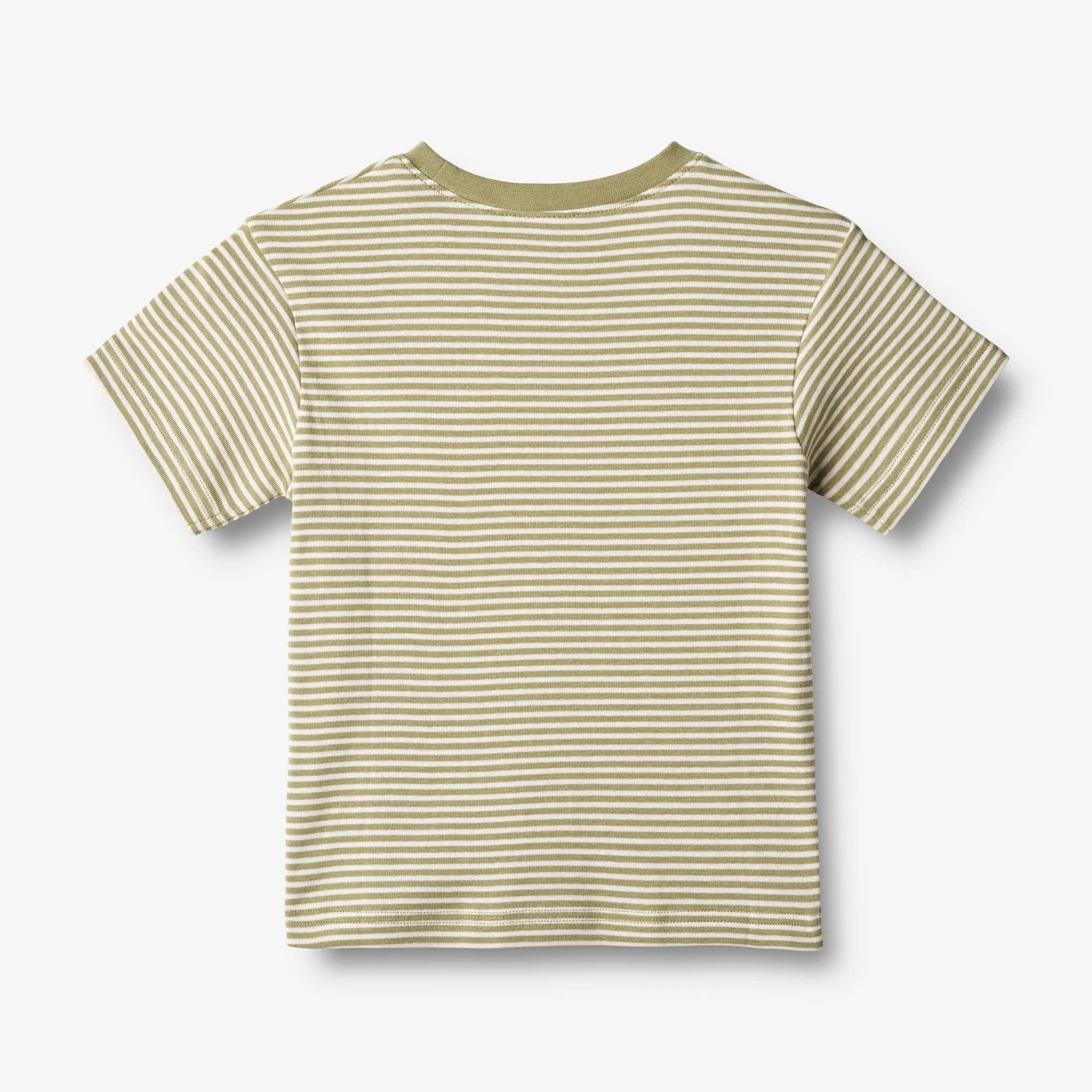T-Shirt Fabian - sage green stripe