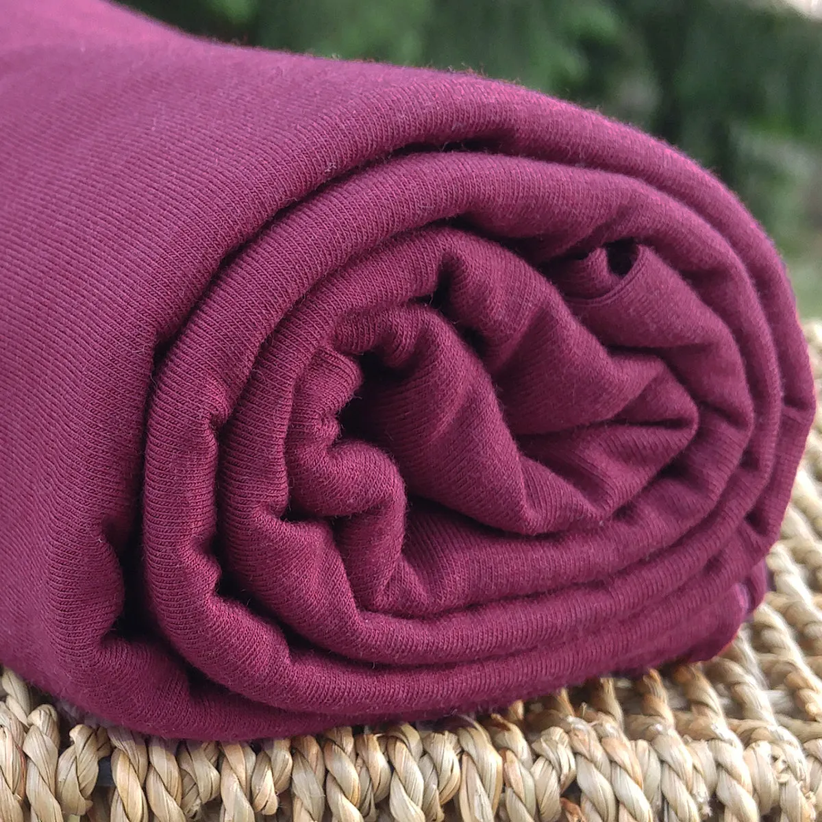 Tawny Port  Bamboo Stretch Jersey by the Yard