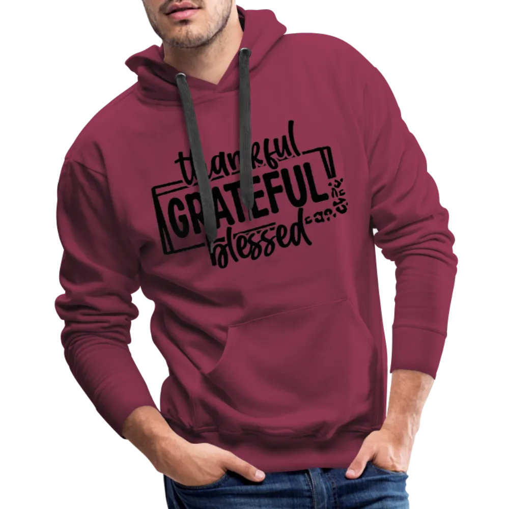 Thankful Grateful Blessed Men’s Premium Hoodie