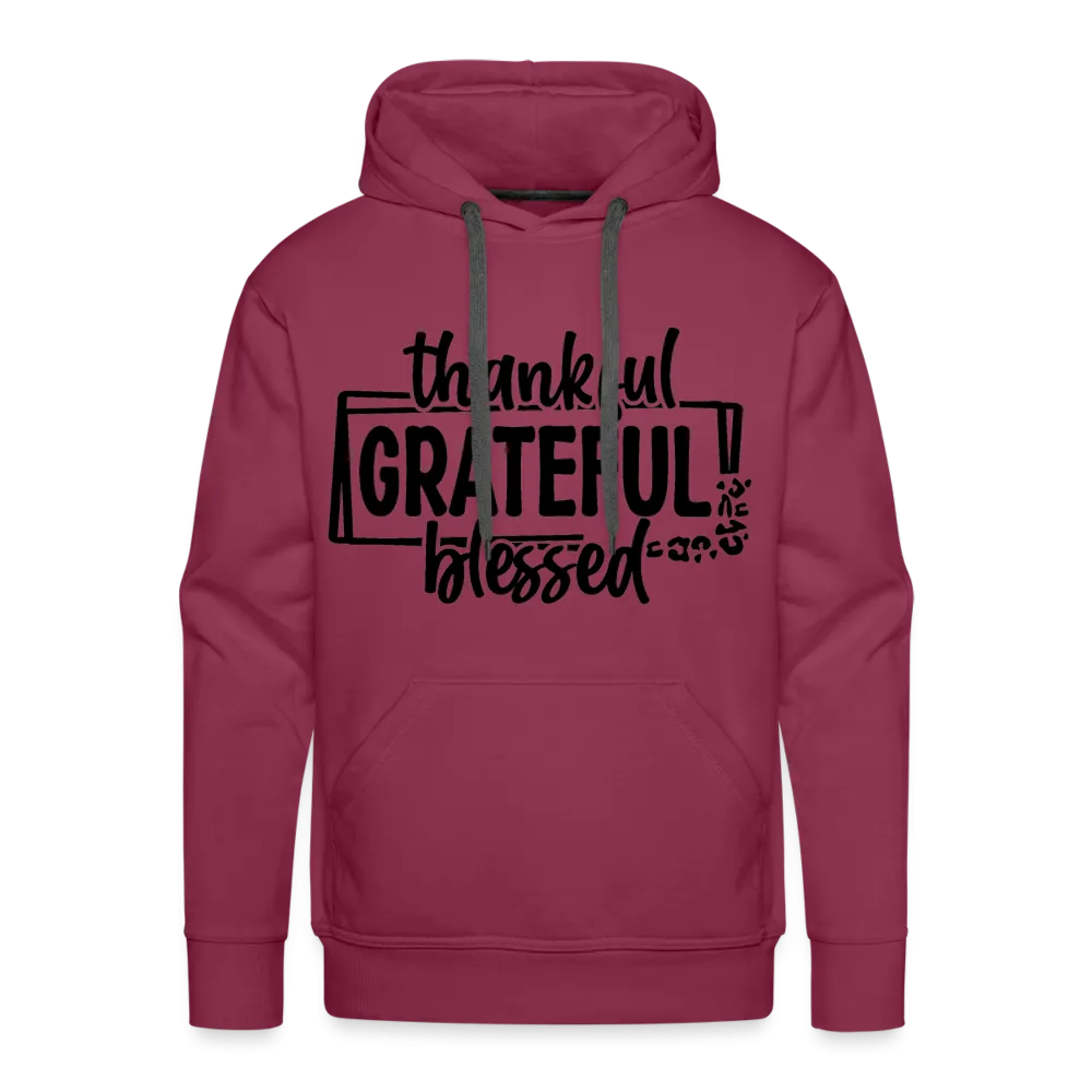 Thankful Grateful Blessed Men’s Premium Hoodie