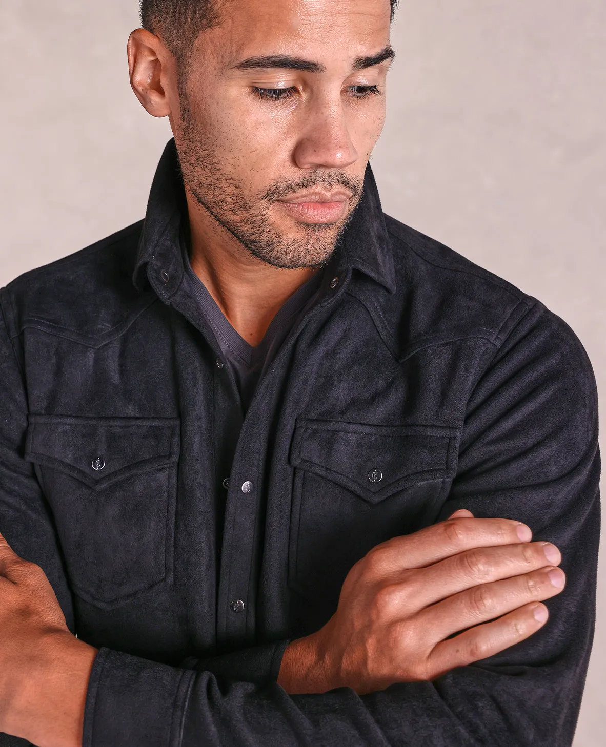 The Wyatt - Microsuede Shirt Jacket