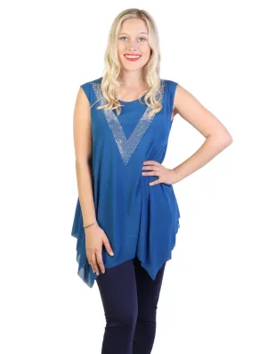 Top Tank V Print Bling SALE 50% OFF