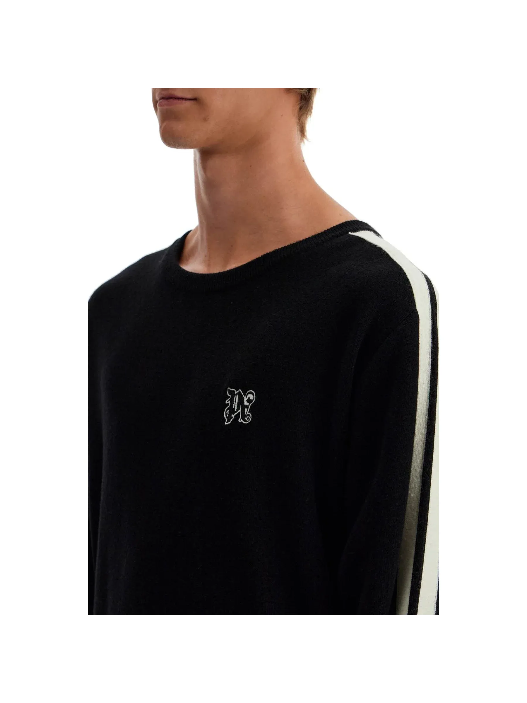 Track Band Merino Wool Sweater