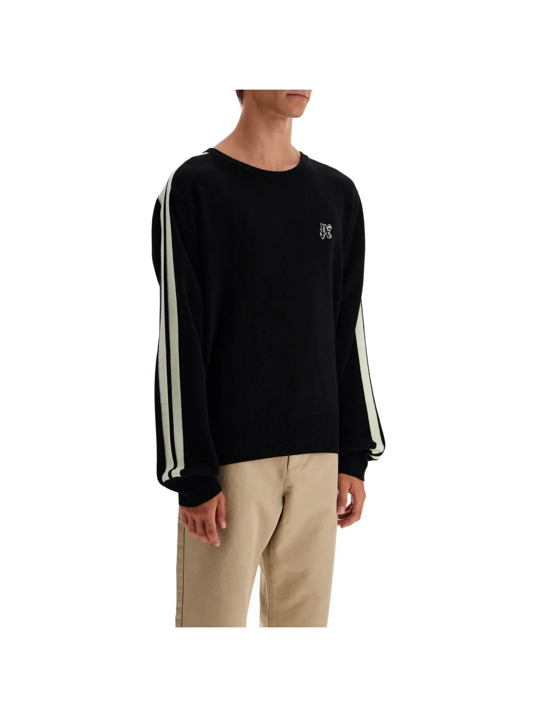 Track Band Merino Wool Sweater