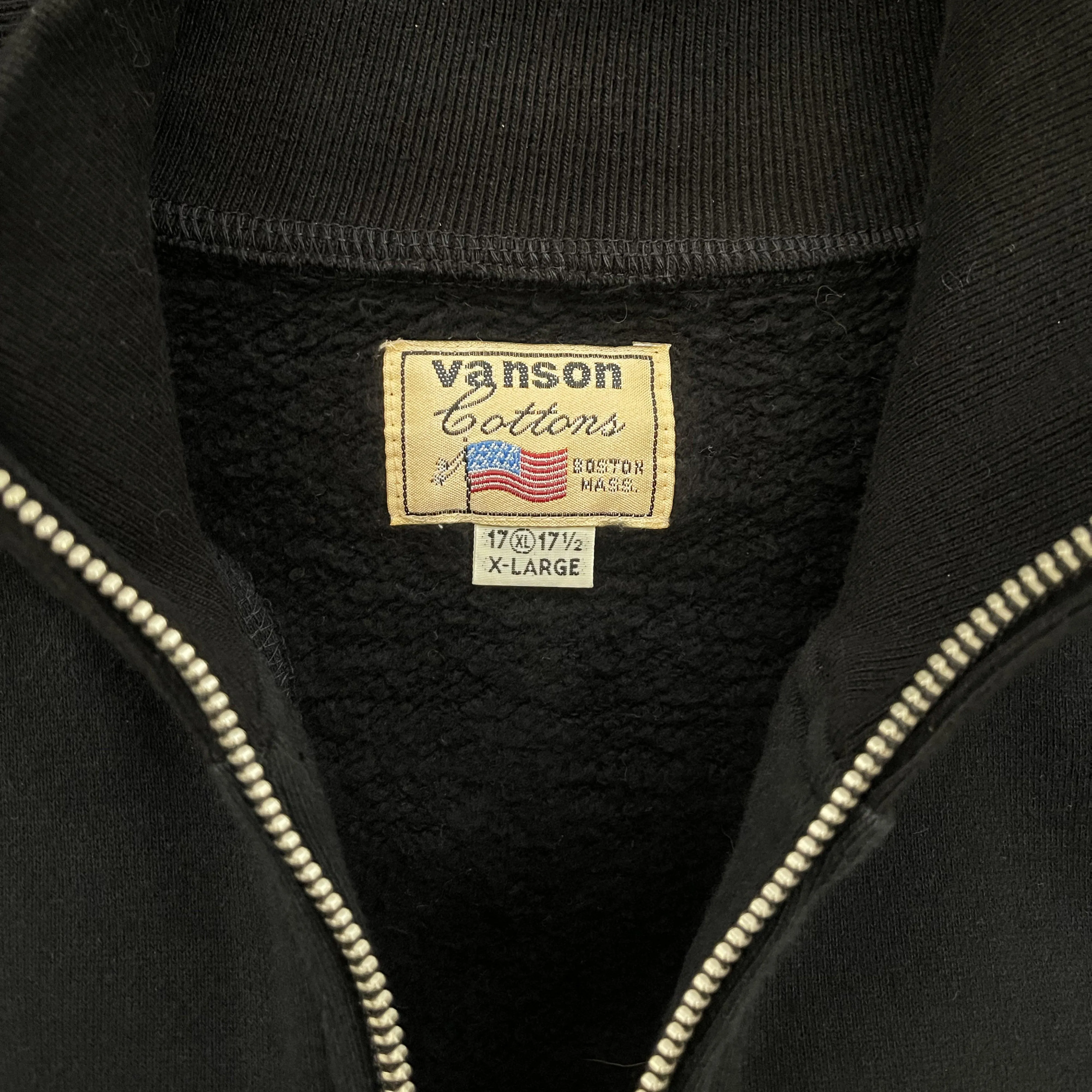 Vanson Leathers Zip Up Jumper
