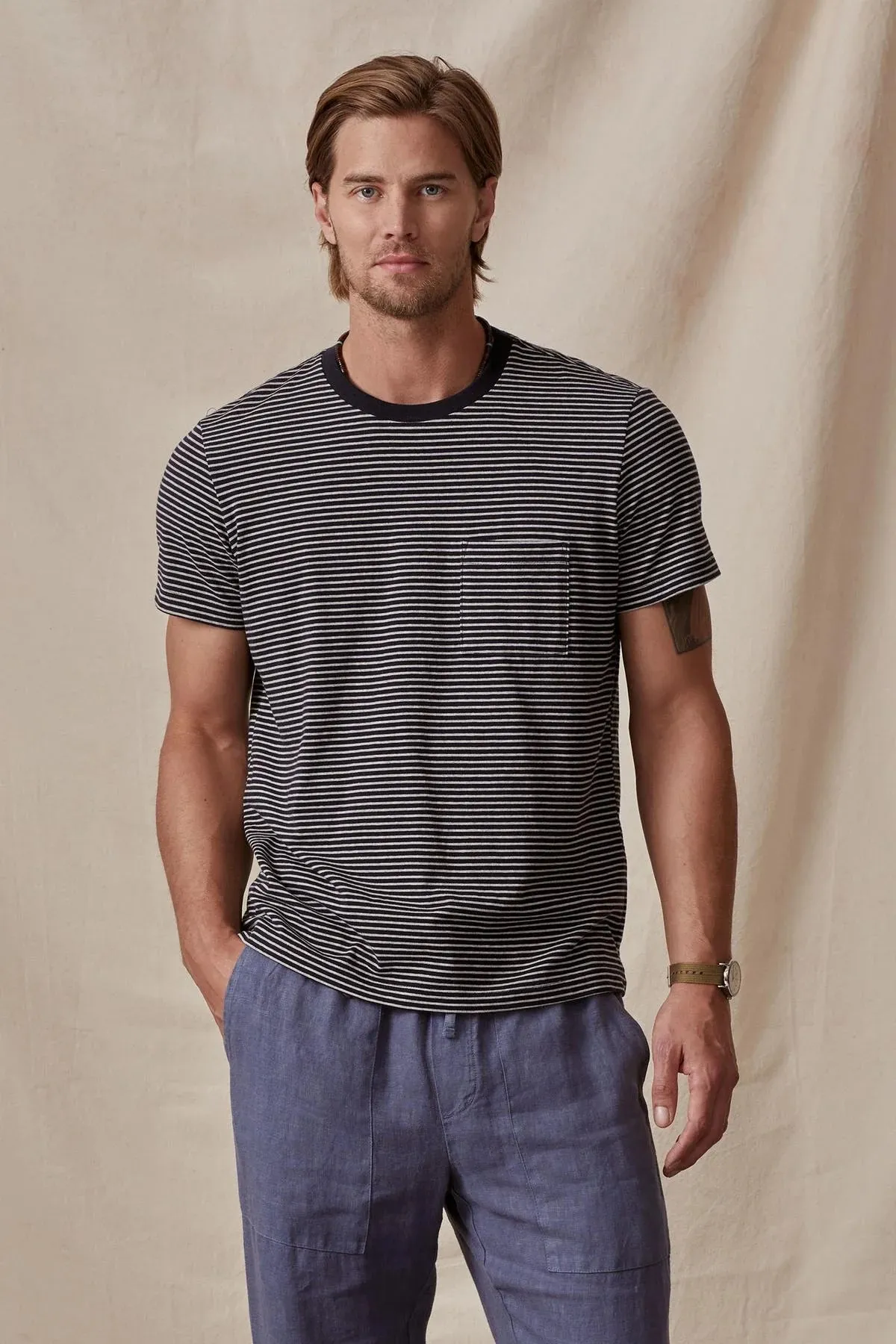 Velvet Chazz Tee in Navy