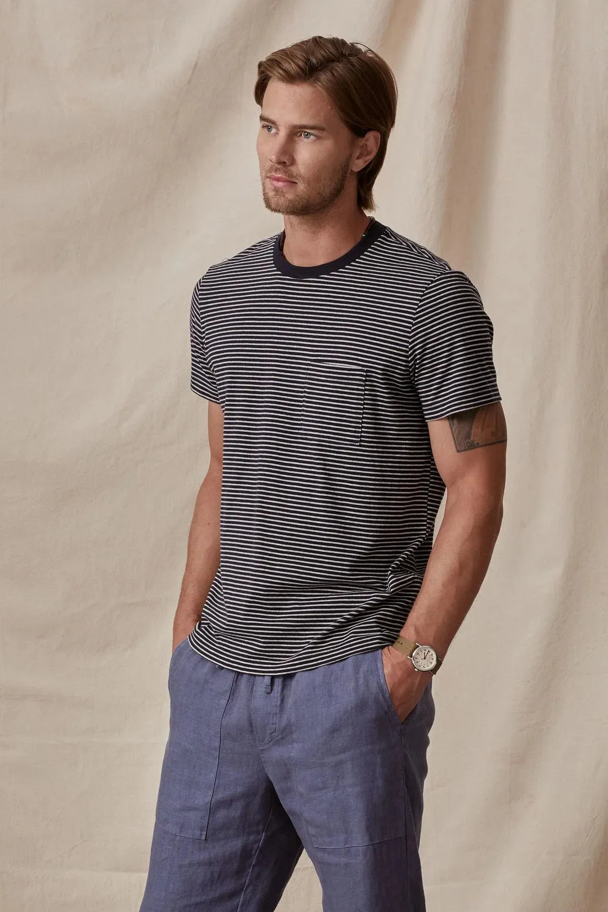 Velvet Chazz Tee in Navy