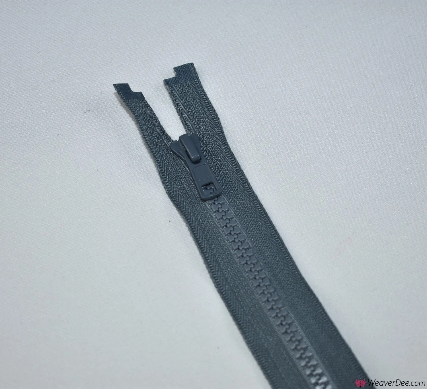 Vislon Open Ended Zip [578 Mid Grey - 5mm Tooth Width]