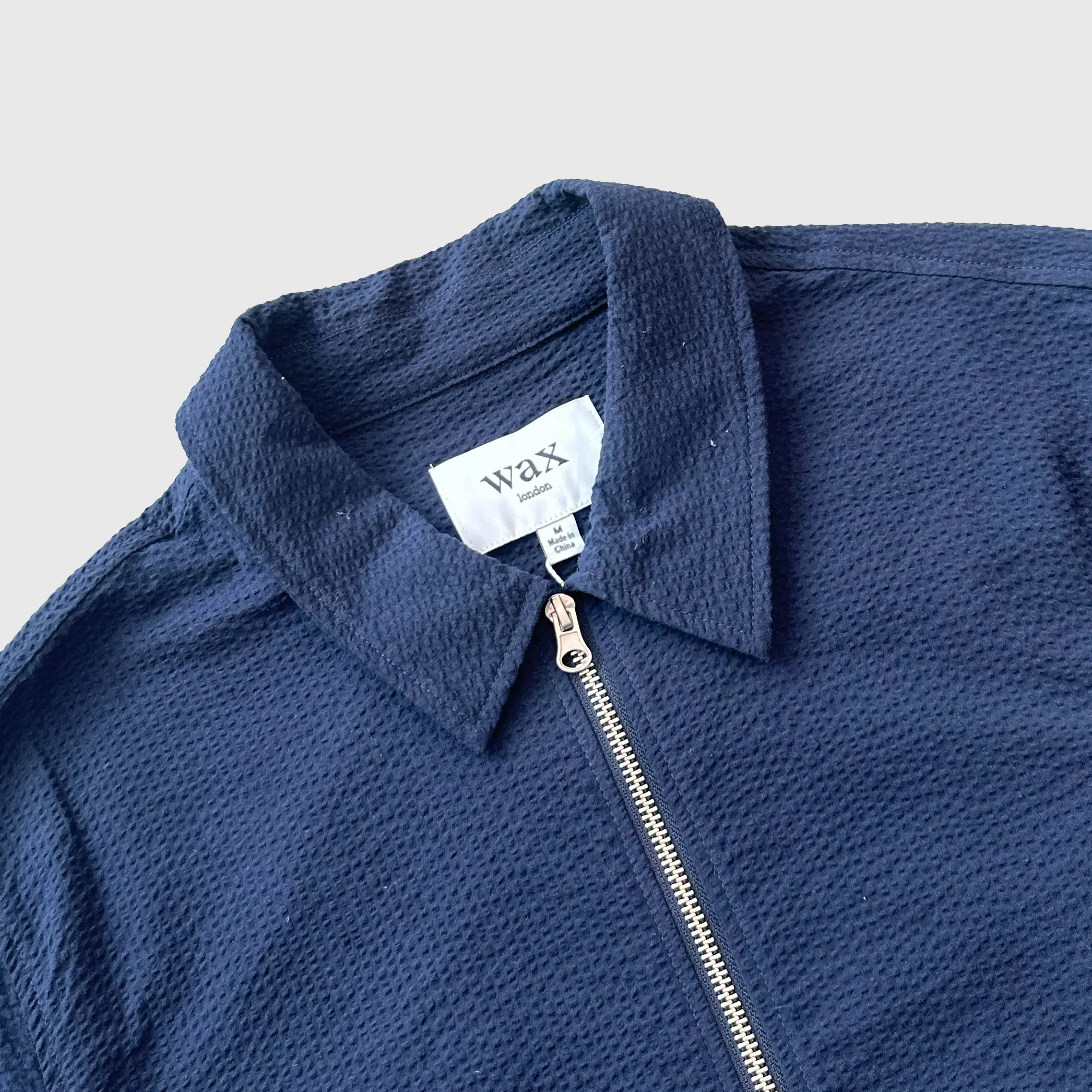 Wax Eldon Seersucker Jacket - Navy