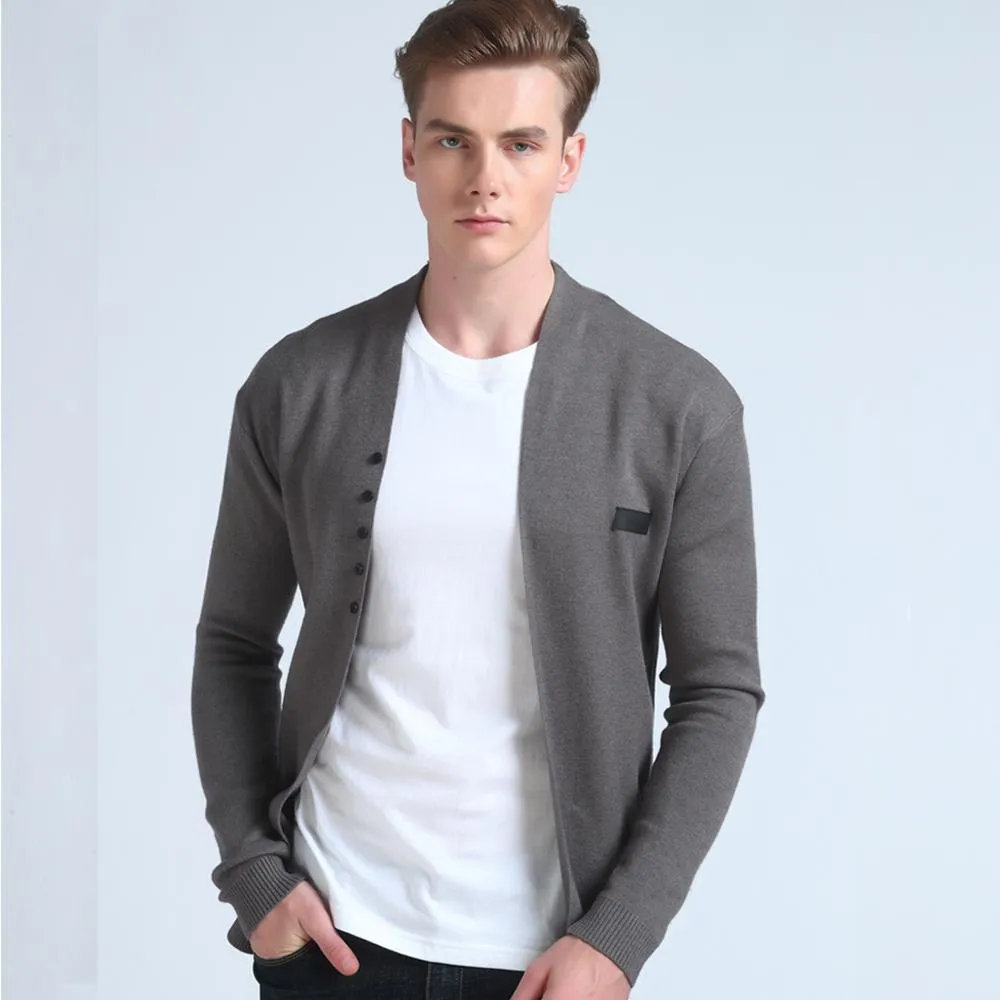 West Louis Middle-Long Length Solid Cardigan