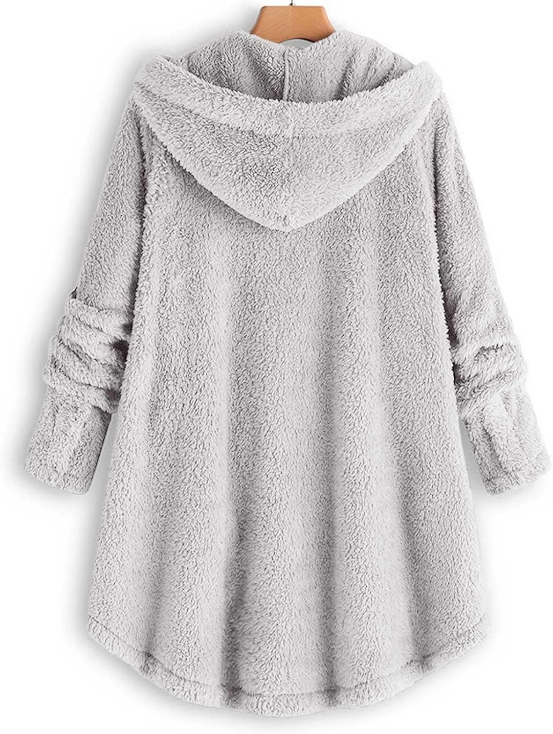 Winter Coats for Women, Fuzzy Fleece Pullover Hooded Sweatshirt Plus Size Soft Warm Oversized Hoodies Clothes