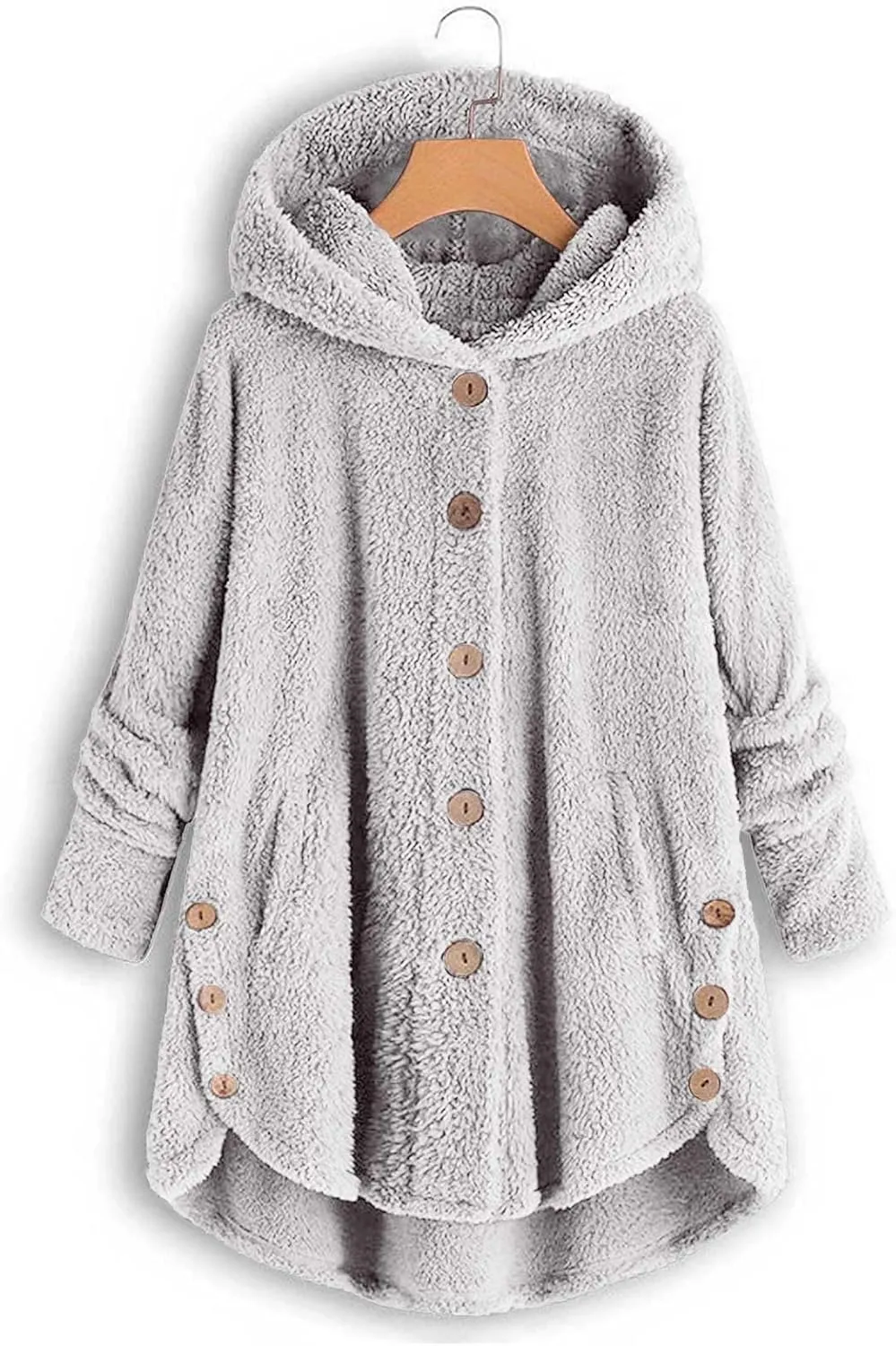 Winter Coats for Women, Fuzzy Fleece Pullover Hooded Sweatshirt Plus Size Soft Warm Oversized Hoodies Clothes
