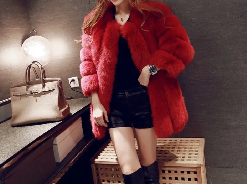 Winter Thick Faux Fur Outerwear