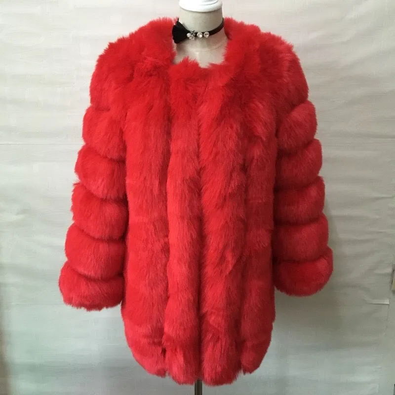 Winter Thick Faux Fur Outerwear