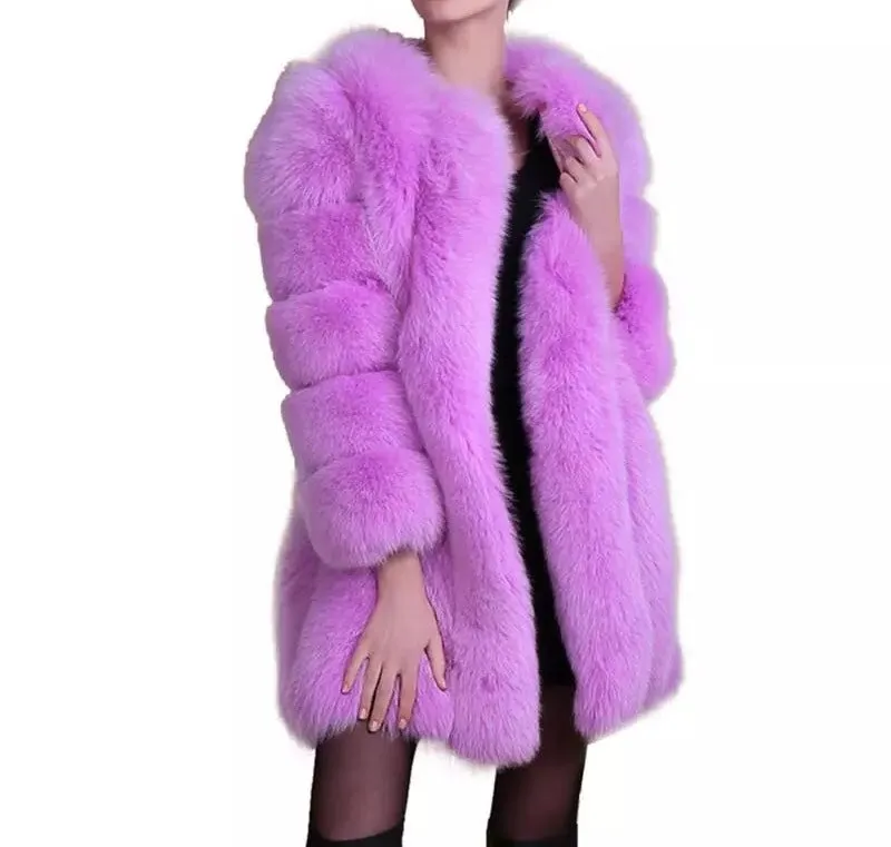 Winter Thick Faux Fur Outerwear