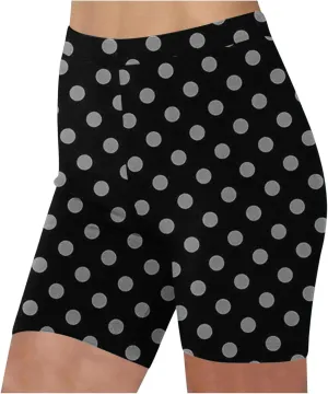 Women's Beach Shorts Casual Summer Polka Dot Print Leggings High Waist Stretchy Everyday Wear Comfortable Pants 2025