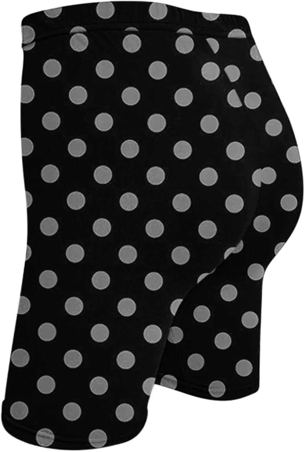 Women's Beach Shorts Casual Summer Polka Dot Print Leggings High Waist Stretchy Everyday Wear Comfortable Pants 2025