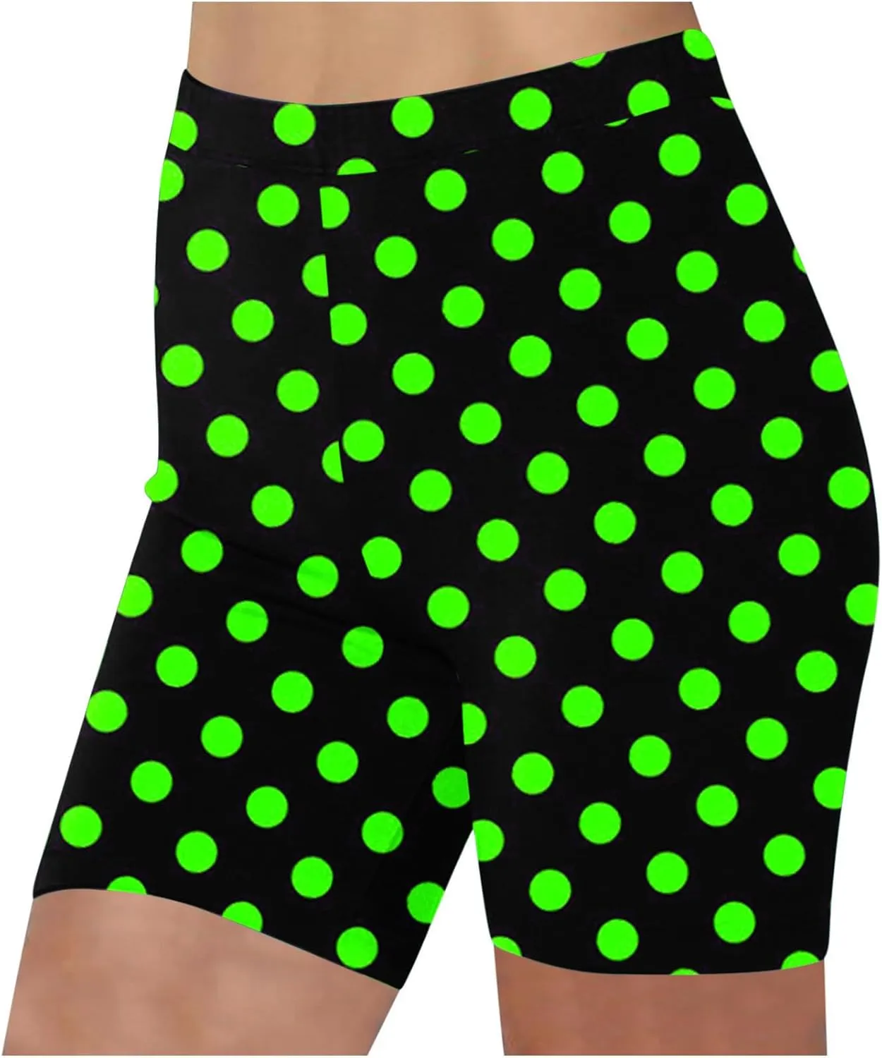 Women's Beach Shorts Casual Summer Polka Dot Print Leggings High Waist Stretchy Everyday Wear Comfortable Pants 2025