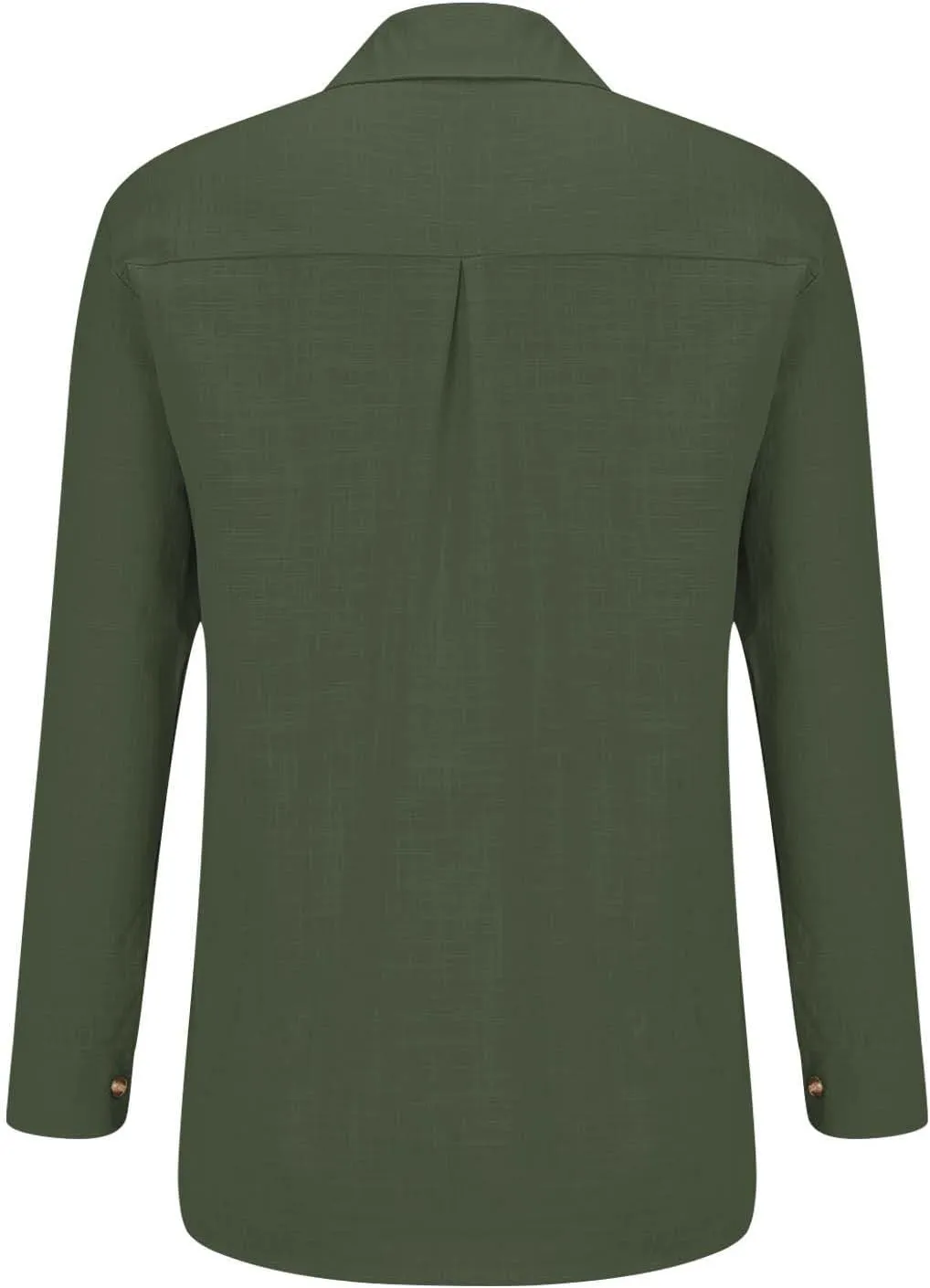 Womens Cotton Linen Button Down Shirts Business Casual Long Sleeve Outfit Daily Spring&Summer Blouses for Women 2025
