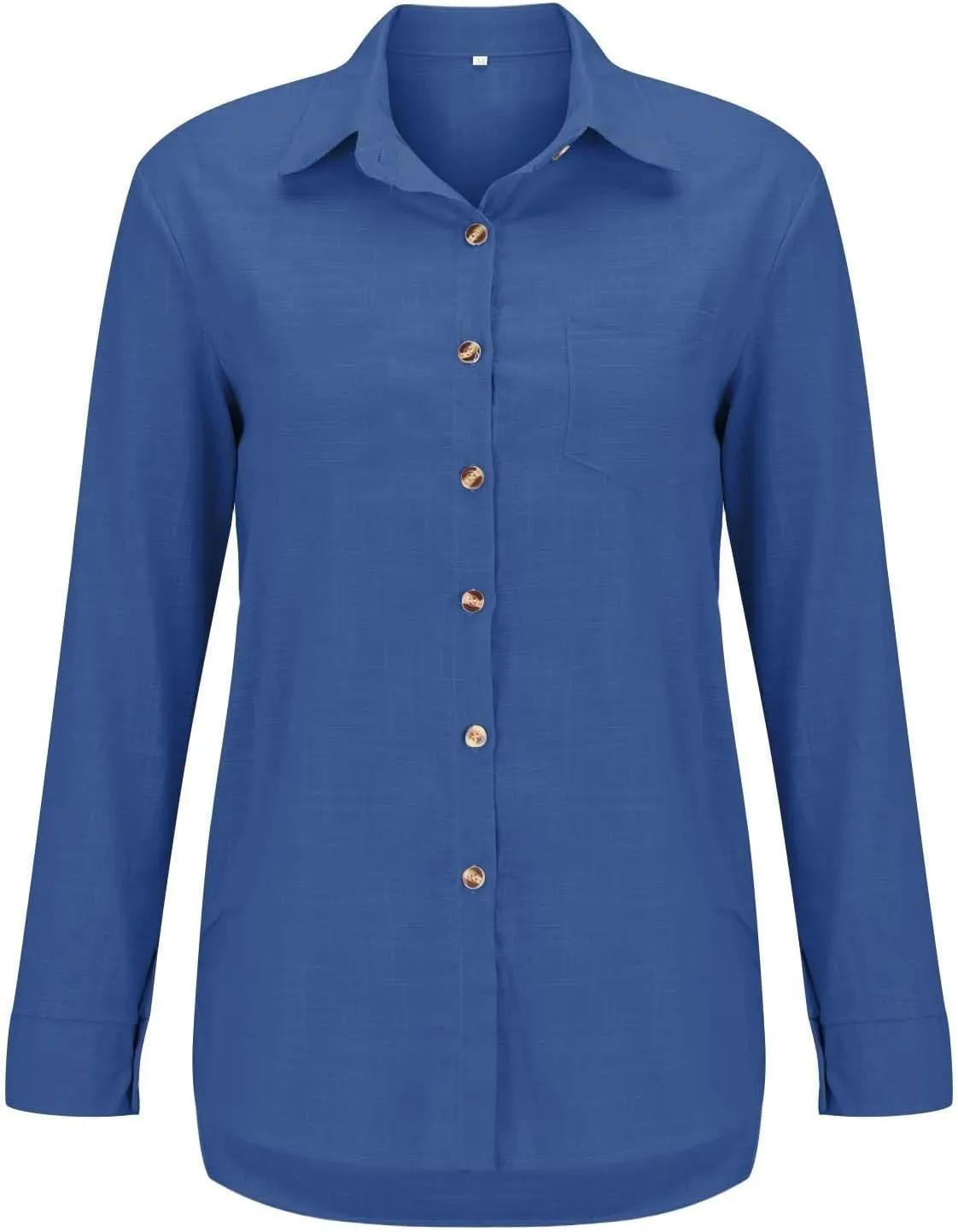 Womens Cotton Linen Button Down Shirts Business Casual Long Sleeve Outfit Daily Spring&Summer Blouses for Women 2025