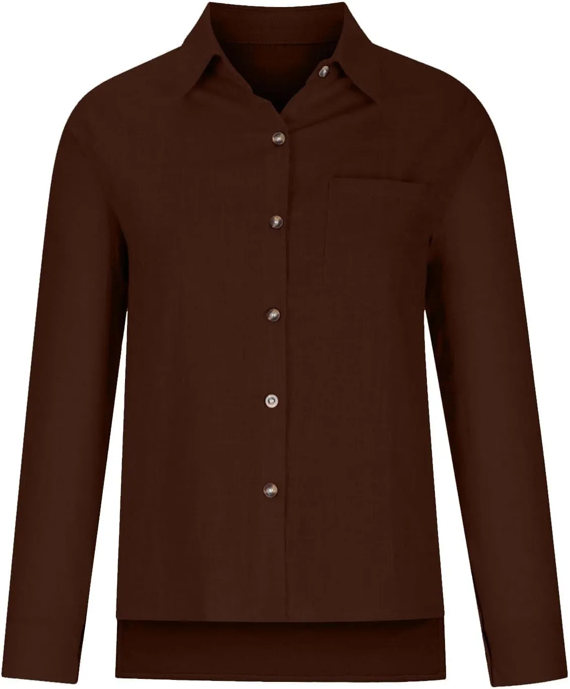 Womens Cotton Linen Button Down Shirts Business Casual Long Sleeve Outfit Daily Spring&Summer Blouses for Women 2025