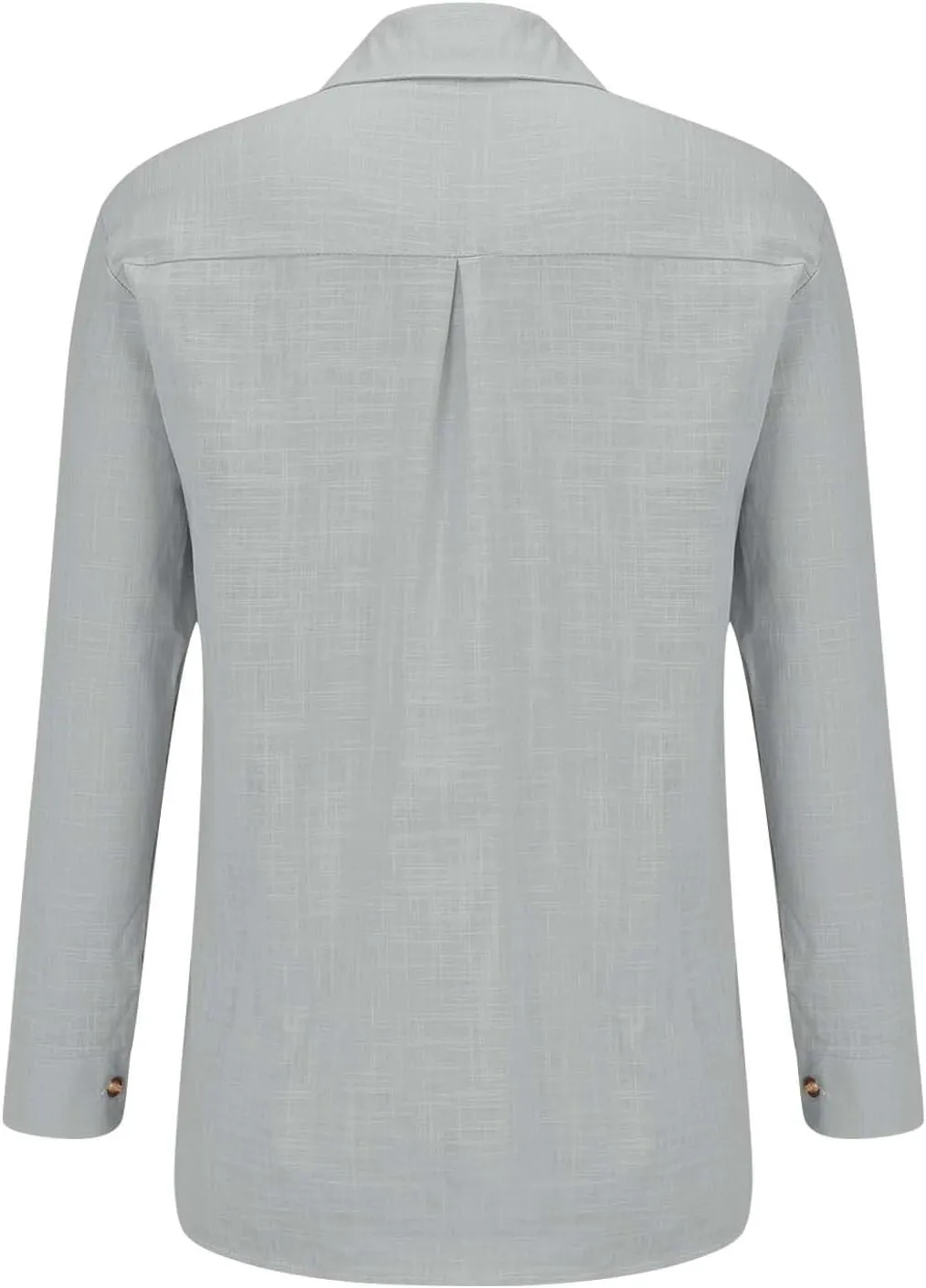 Womens Cotton Linen Button Down Shirts Business Casual Long Sleeve Outfit Daily Spring&Summer Blouses for Women 2025
