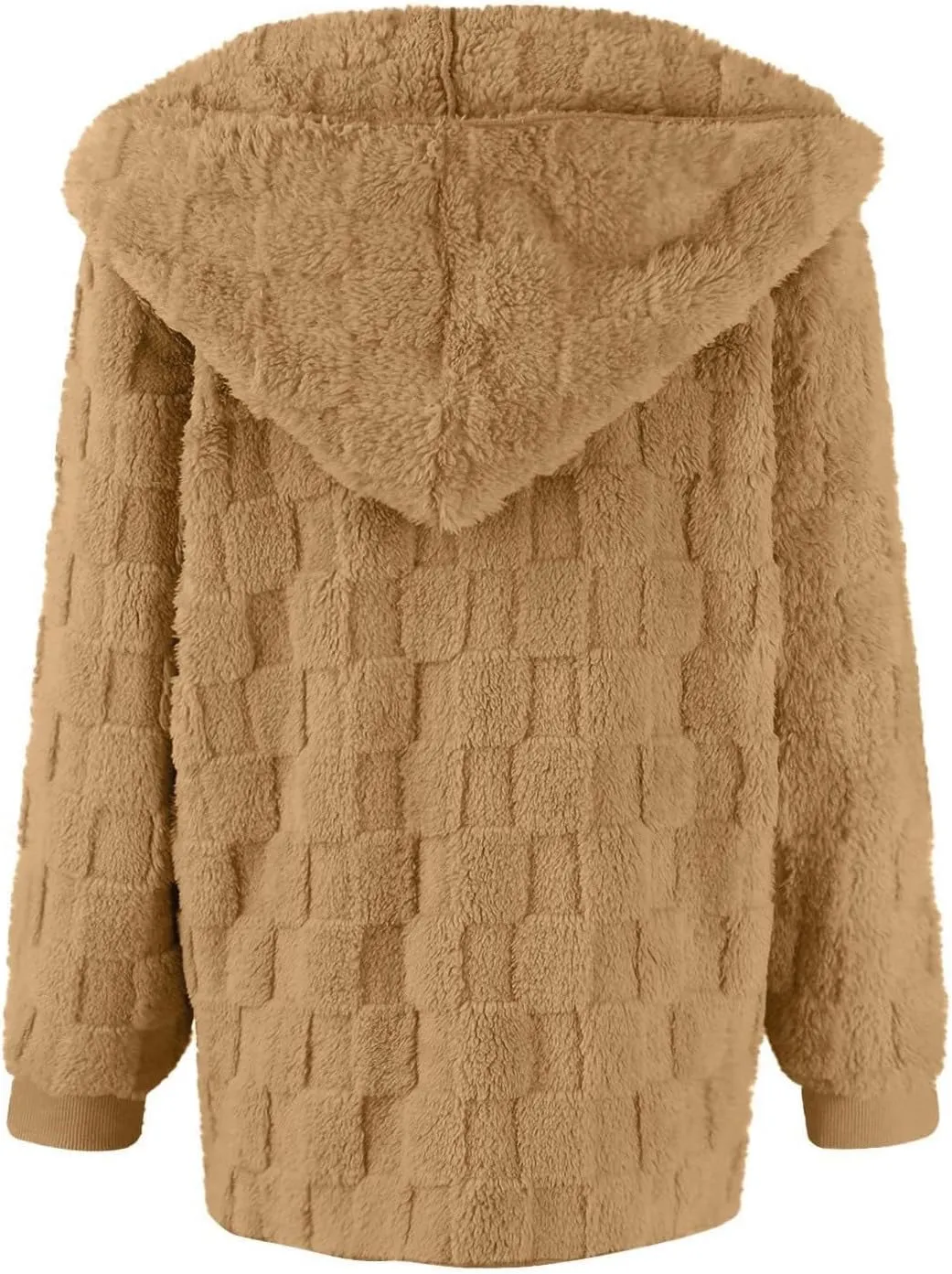 Womens Fleece Jacket Oversized Zip Up Sherpa Fuzzy Casual Coats Fall Winter Warm Outerwear 2024 Clothes with Pockets