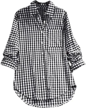 Womens Linen Tops V Neck Beach Cotton Top Cotton Womens Short Sleeve Shirts V Neck Collared Down Blouse Oversized