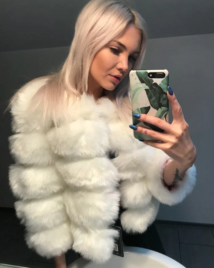 Women's Puffy Fur Coat