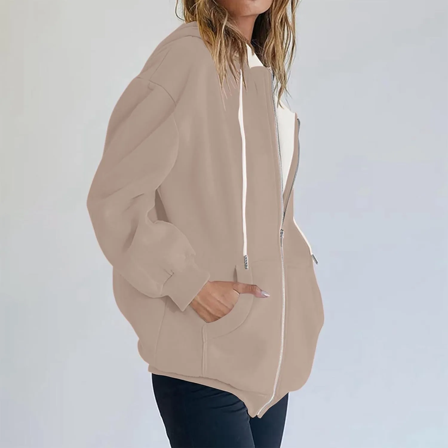 Womens Zip Up Hoodie Warm Coats For Women Plus Size Winter Jackets For Women Fall Clothes For Women 2023