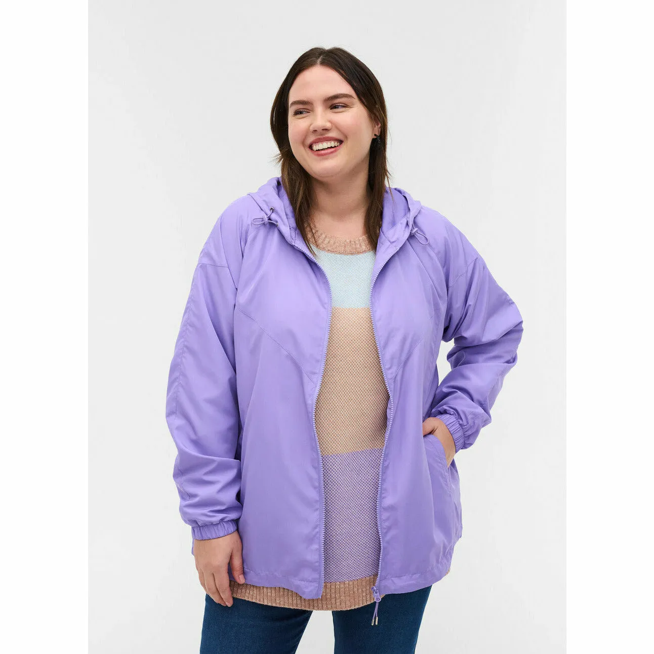 Zizzi Lightweight Jacket in Lilac