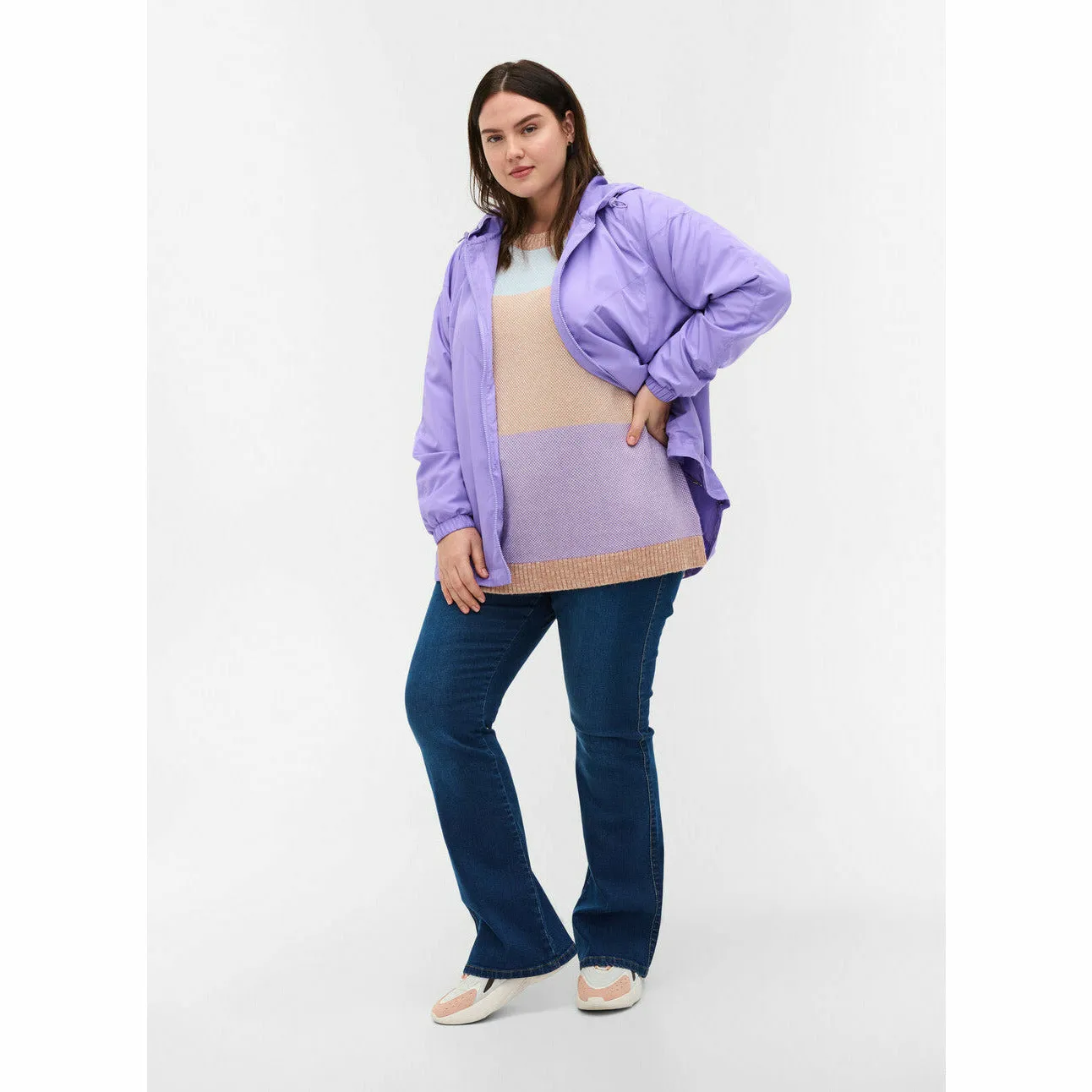 Zizzi Lightweight Jacket in Lilac